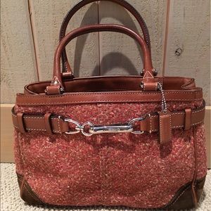 Coach Hampton Herringbone purse